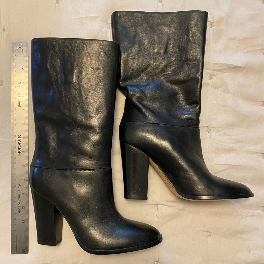 Club Monaco Black calf height boots